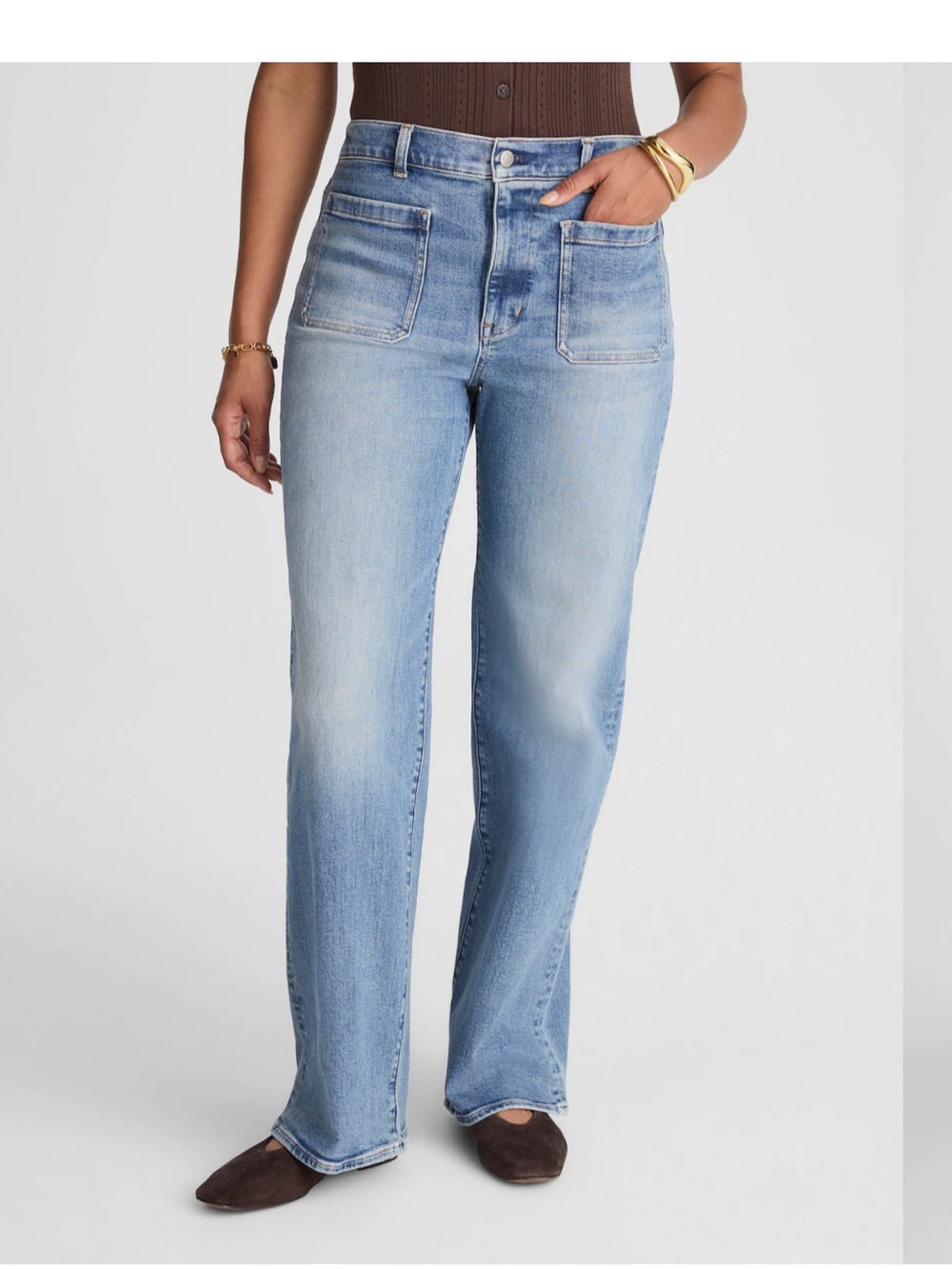 Madewell Emmett Wide-Leg Full Length Jean Women’s Size 28 NEW Atlin Wash - Picture 2 of 11